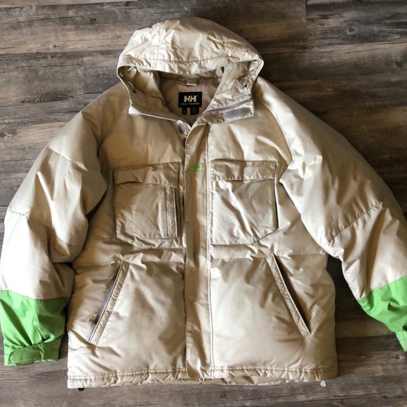 Helly Hansen Tan Snow Ski Jacket Helly Hansen Tan Snow Ski Jacket